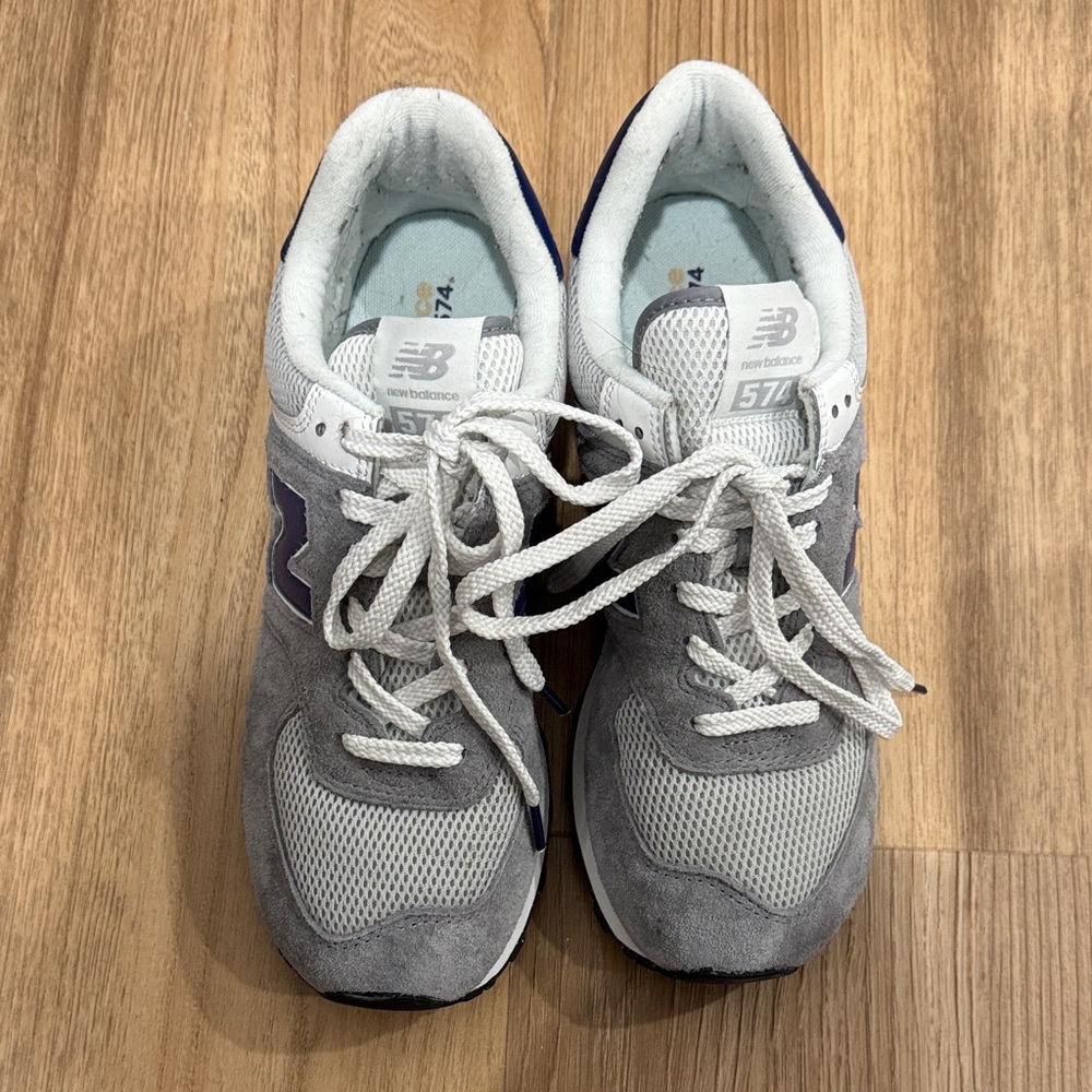 New Balance Men's Gray Sneakers 574 - Picture 2 of 5